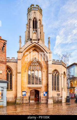 The 15th Century church of St Helen Stonegate in York. Stock Photo