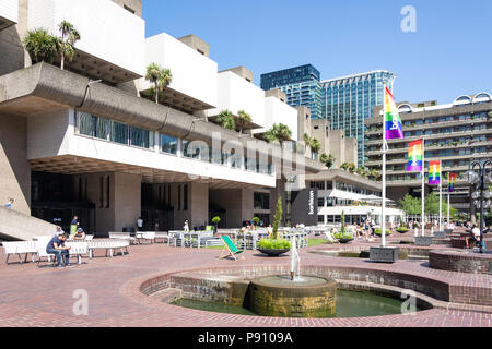 Lakeside Terrace, Barbican Estate, Barbican, City of London, Greater London, England, United Kingdom Stock Photo