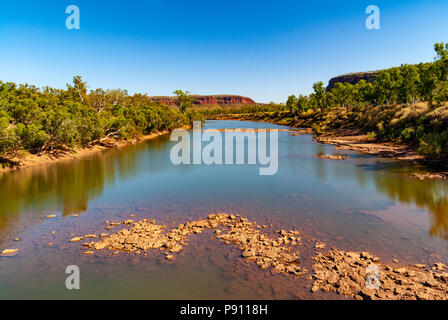 VICTORIA RIVER, JUDBARRA  NATIONAL PARK,  GREGORY NATIONAL PARK, NORTHERN TERRITORIES, AUSTRALIA Stock Photo