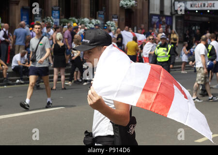 rally in support of jailed far-right activist Tommy Robinson, London 2018 Stock Photo