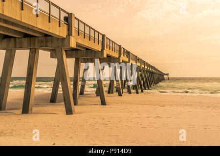 Enjoyed the day on the pier and beach in Navarre Florida. Stock Photo