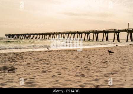 Enjoyed the day on the pier and beach in Navarre Florida. Stock Photo