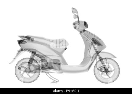 X-ray scooter isolated. 3d render Stock Photo