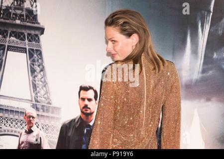 London, UK, 13 July 2018. Rebecca Ferguson attends MISSION: IMPOSSIBLE - FALLOUT, UK Premiere. London, UK. 13/07/2018 | usage worldwide Credit: dpa picture alliance/Alamy Live News Stock Photo