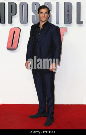 London, UK, 13 June 2018. Henry Cavill attends the UK Premiere of 'Mission: Impossible – Fallout' held at the BFI IMAX Credit: Mario Mitsis/Alamy Live News Stock Photo