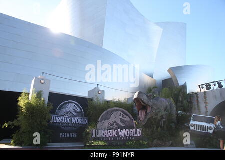 'Jurassic World: Fallen Kingdom' World Premiere held at the Walt Disney Concert Hall  Featuring: Atmosphere Where: Los Angeles, California, United States When: 12 Jun 2018 Credit: FayesVision/WENN.com Stock Photo