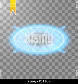 Neon Target isolated. Game Interface Element. Vector illustration Stock Vector