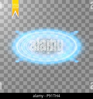 Neon Target isolated. Game Interface Element. Vector illustration Stock Vector