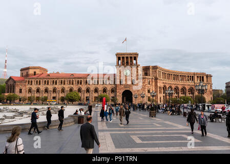 YEREVAN, ARMENIA - Martch 2018: Yerevan city is the capital o f Armenia. Stock Photo