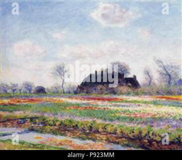 Tulip Fields Near Leiden Artist Claude Monet Monet Was A French Painter A Founder Of