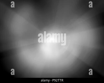 Blurred light source , black and white intensity map, 3D rendering Stock Photo