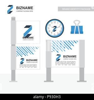 Business banners ads design with logo and creative design vector. For web design and application interface, also useful for infographics. Vector illus Stock Vector