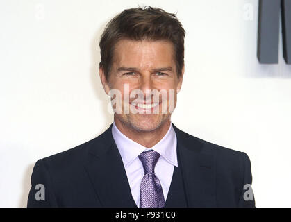 Jul 13, 2018  - Tom Cruise attending 'Mission Impossible - Fallout' UK Premiere at BFI IMAX in London, England, UK Stock Photo