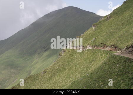 Beautiful Himalayan mountains as seen during Roopkund trek in Uttarakhand Stock Photo