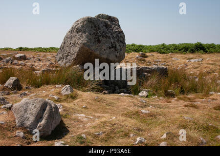 Arthur's Stone, Cefn Bryn, Gower Peninsular, Wales Stock Photo