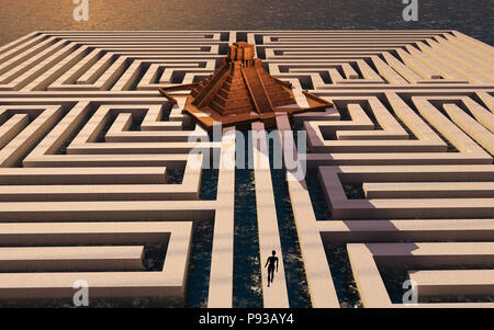 Entrance to a mysterious maze Stock Photo: 52853784 - Alamy