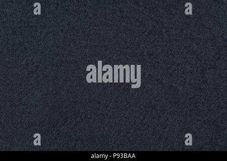 Blue felt texture. Horizontal closeup Stock Photo