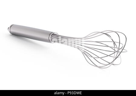 Egg beater isolated on white background. Include clipping path. 3d render. Stock Photo