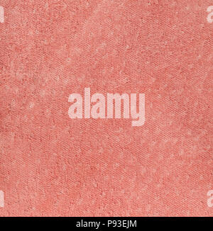 Orange leatherette texture flesh side. Square, close up Stock Photo