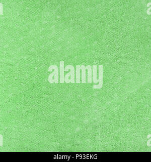 Green leatherette texture flesh side. Square, close up Stock Photo