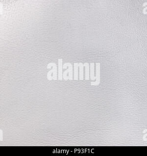White leather texture. Square, close up Stock Photo