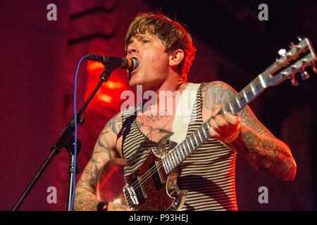 Oh Sees (Thee Oh Sees) John Dwyer - 12th July 2018 - Boiler Shop Newcastle - Live concert performance Stock Photo