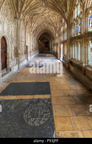 The Cloisters at Gloucester Cathedral, Gloucester, England Stock Photo