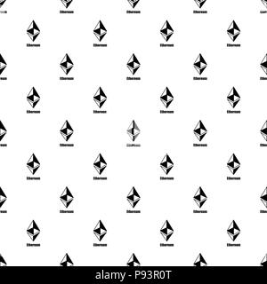 Ethereum icon, simple style Stock Vector