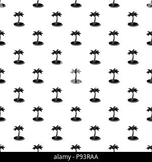 Palm tree with coconuts icon, simple style Stock Vector