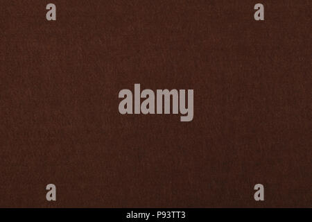 Dark brown felt textile material background texture close up Stock Photo