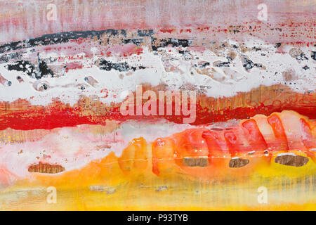 Abstract painting. Oil picture. Sea shore. Stock Photo