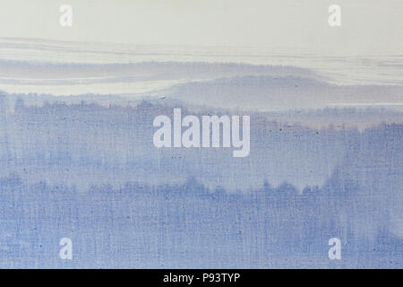 Nice landscape oil painting of the mountains. Stock Photo