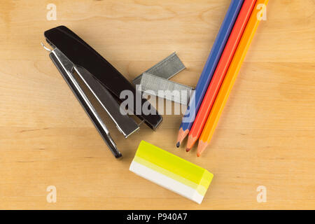 two tone rubber wash close up on neat background Stock Photo