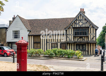 15th century The Ancient House, Church Lane, Walthamstow Village, Walthamstow, Borough of Waltham Forest, Greater London, England, United Kingdom Stock Photo