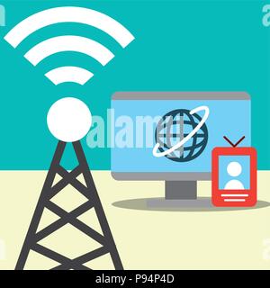 news communication relate Stock Vector