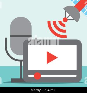 news communication relate Stock Vector