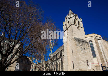 St Martial Temple at  the Agricol Perdiguier Square in Avignon France Stock Photo