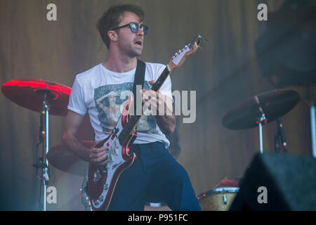 The Vaccines play the Obelisk stage - The 2018 Latitude Festival, Henham Park. Suffolk 14 July 2018 Stock Photo