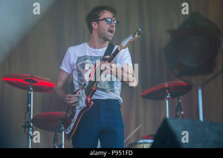 The Vaccines play the Obelisk stage - The 2018 Latitude Festival, Henham Park. Suffolk 14 July 2018 Stock Photo