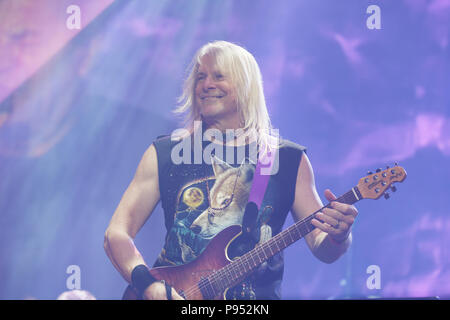 Tours, France. 14 Jul 2018. Steve Morse The Lead Guitarist Of Deep 