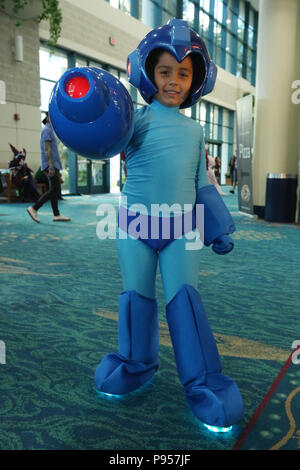 Ft LAUDERDALE, FL - JULY 14, 2018: Anime, comic book and electronic gaming fans portray their favorite animated characters during the 13th annual Florida Supercon at the Greater Ft Lauderdale Convention Center on July 14, 2018 in Ft Lauderdale, Florida, USA.  (Photo by Sean Drakes/Alamy News Live) Stock Photo