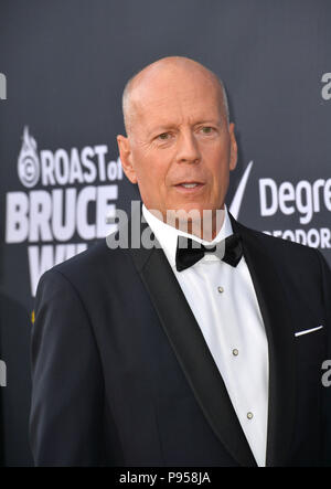 LOS ANGELES, CA. July 14, 2018: Bruce Willis at the Comedy Central Roast of Bruce Willis at the Hollywood Palladium Picture: Sarah Stewart Credit: Sarah Stewart/Alamy Live News Stock Photo