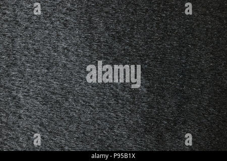Black fur texture closeup Stock Photo