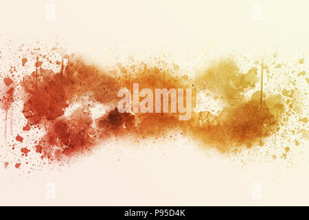 Abstract Colorful painting texture background and colorful splash brush to art. Stock Photo