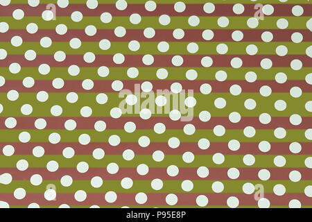 Seamless stripe polka dot pattern background Stock Photo