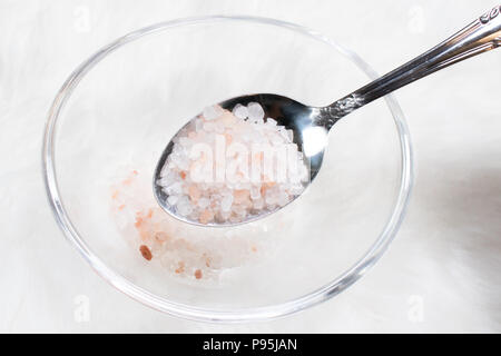 DIY Salt in a Bowl Stock Photo