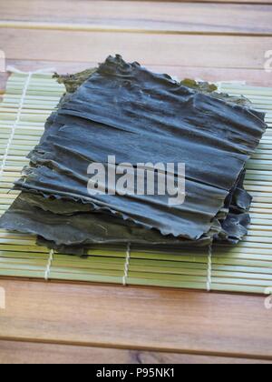 Asian food ingredients Dried kelp Stock Photo