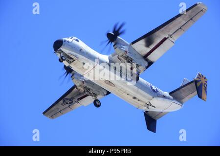 Greyhound Transport Plane Stock Photo