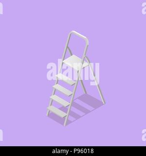 Low poly isometric ladder Stock Vector