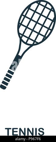 Tennis icon. Premium style icon design. UI. Illustration of tennis icon. Pictogram isolated on white. Ready to use in web design, apps, software, prin Stock Vector
